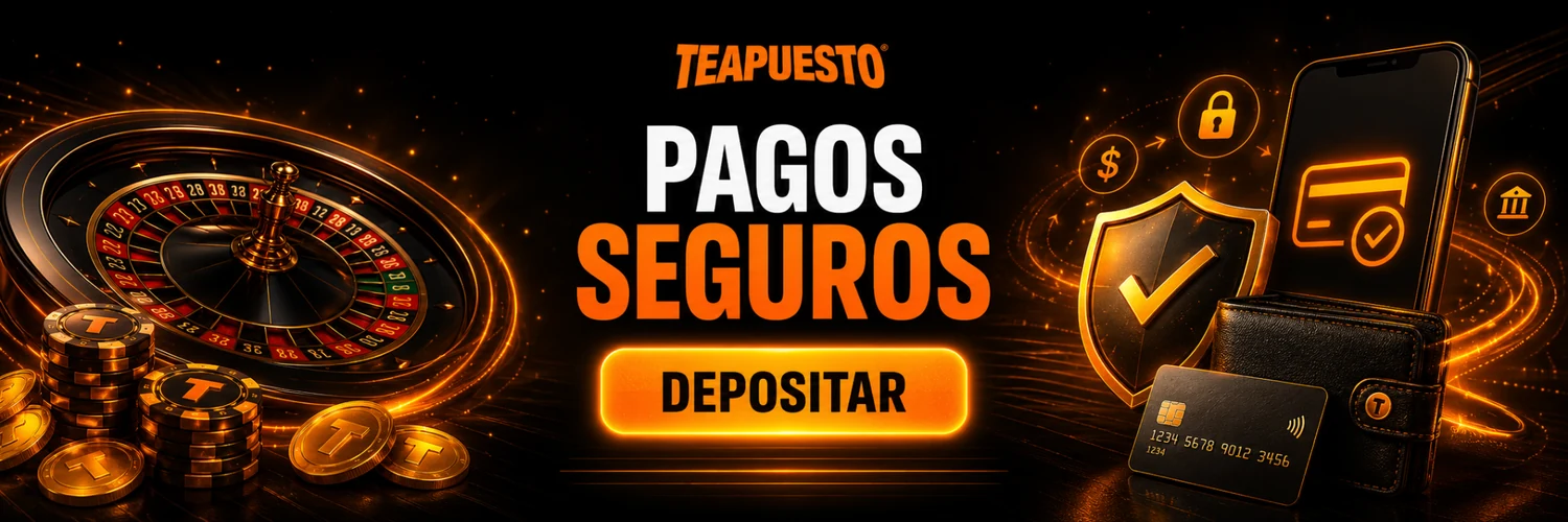 Pagos seguros y área de depósitos de Te Apuesto